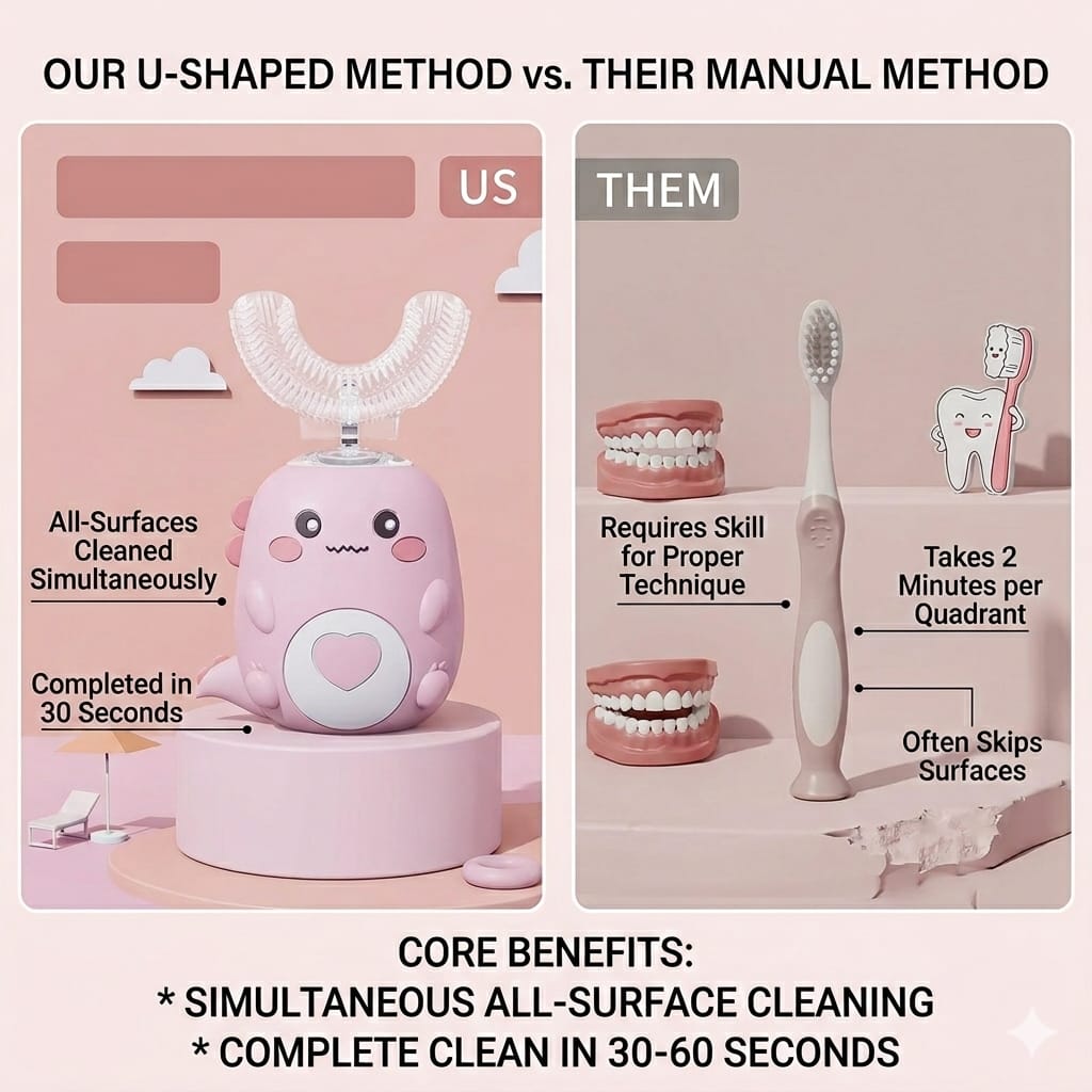 Kids U-Shaped Sonic Electric Toothbrush