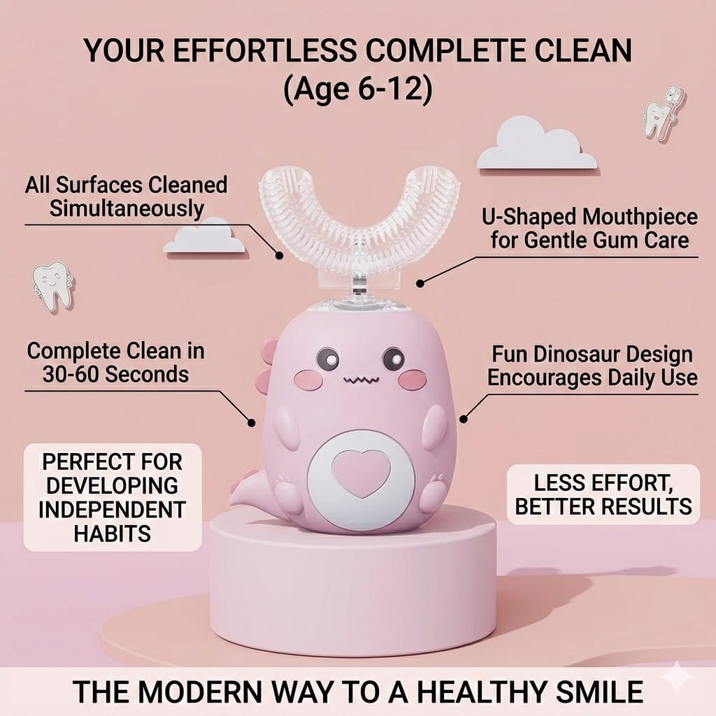 Kids U-Shaped Sonic Electric Toothbrush